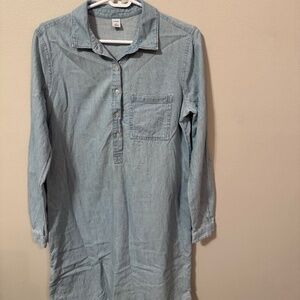 Mid length denim dress
